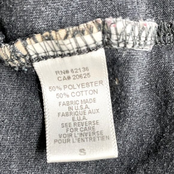 5/$25 Guess Jeans Grey Handmade Scoop Neck Short Sleeve T Shirt S - Picture 4 of 11